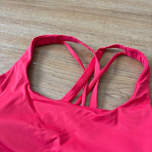 Lululemon Athletic Energy Evolve Racerback Sports Bra Red Glow NWT Size XL - Picture 3 of 8